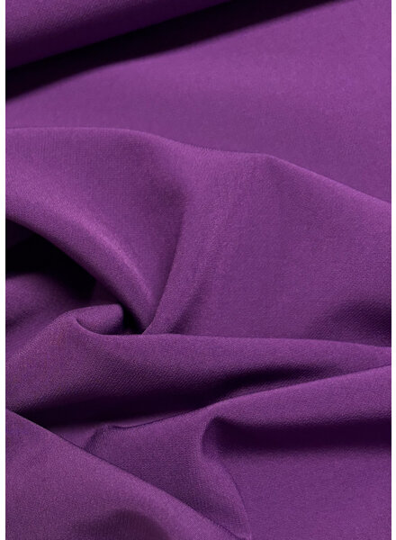 A la Ville cardinal purple - stylish woven fabric - wrinkle-free - high quality (Italy)
