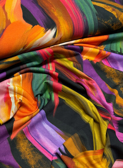 Madeline kleurrijke print - lyocell katoen blend