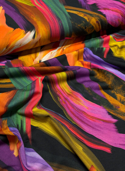 Madeline kleurrijke print - lyocell katoen blend