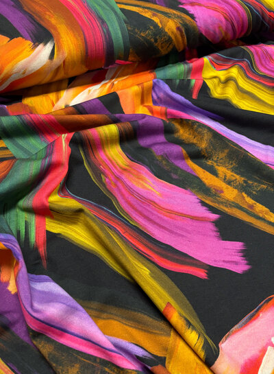 Madeline kleurrijke print - lyocell katoen blend