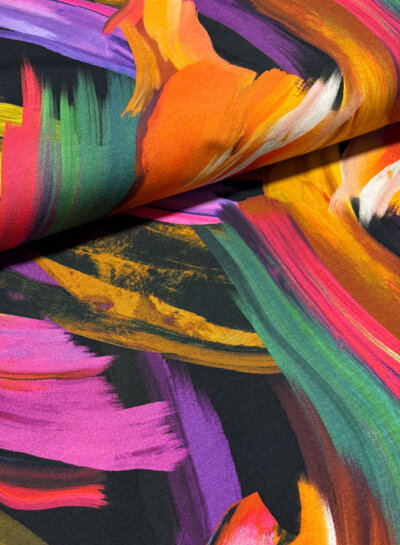 Madeline kleurrijke print - lyocell katoen blend