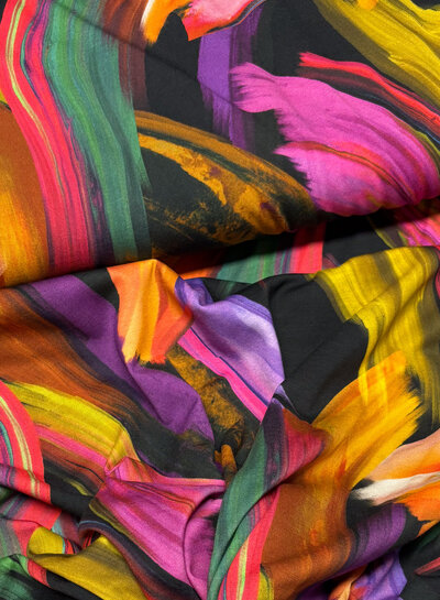 Madeline kleurrijke print - lyocell katoen blend