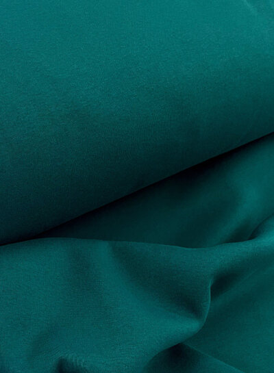 Madeline petrol green - thick jogging, softly roughened on the inside