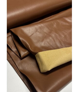 chocolate brown - supple and soft faux leather clothing