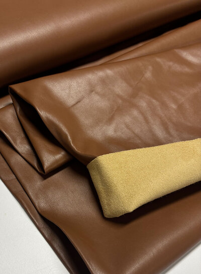 chocolate brown - supple and soft faux leather clothing
