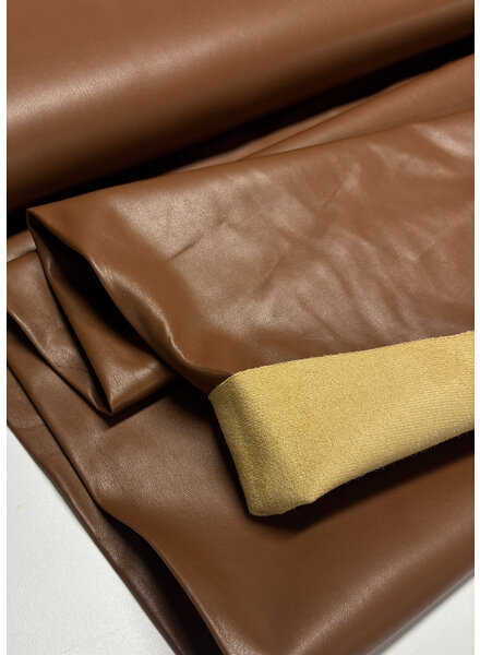 chocolate brown - supple and soft faux leather clothing
