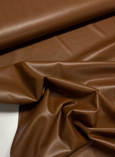chocolate brown - supple and soft faux leather clothing