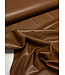 chocoladebruin -  soepel en zacht kunstleer kleding