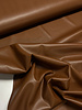 chocoladebruin -  soepel en zacht kunstleer kleding