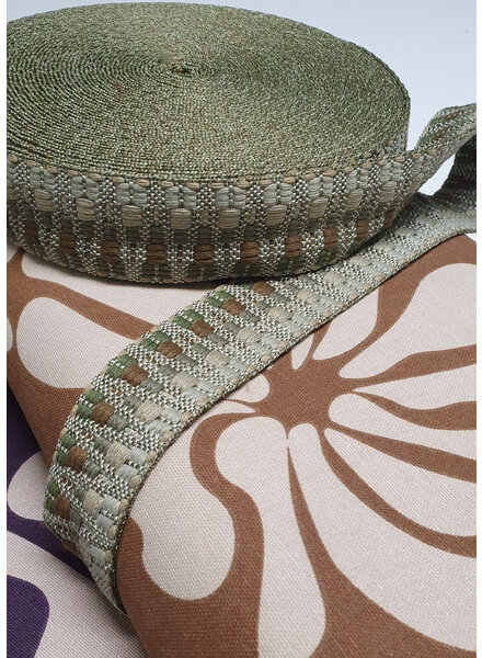 Madeline café au lait - vintage leaves - canvas