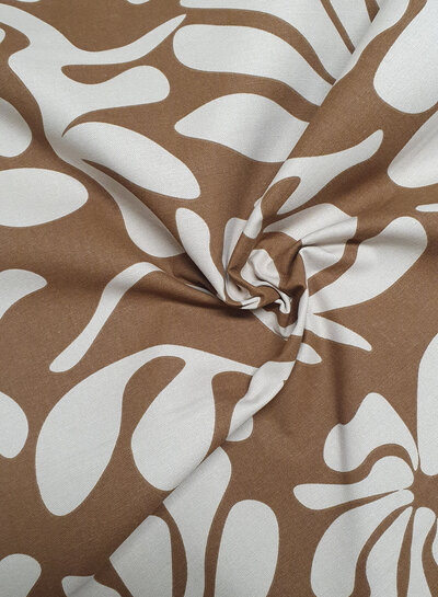 Madeline Cafe au lait - vintage leaves - canvas