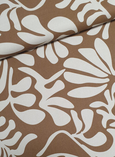 Madeline Cafe au lait - vintage leaves - canvas