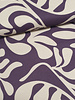 Madeline Aubergine - vintage leaves - canvas