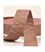 Etnic tassenband mosterd en roze  38mm