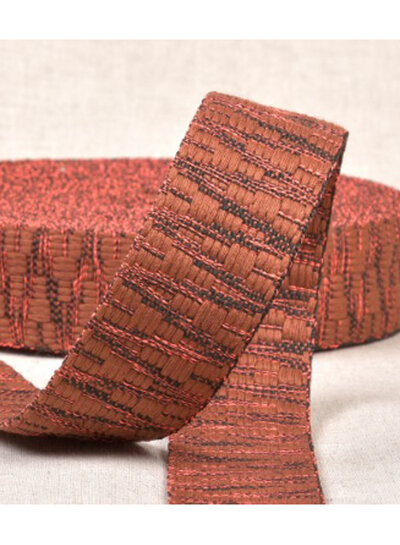 Ethnic bag strap rust tones 38mm