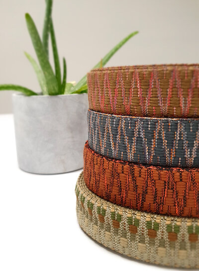 Ethnic bag strap khaki green shades 38mm