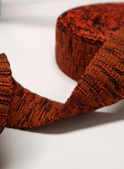 Ethnic bag strap rust tones 38mm