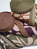 Etnic tassenband khaki groen tinten  38mm