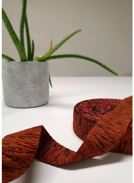 Ethnic bag strap rust tones 38mm