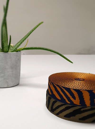 Tiger khaki bag strap - 38 mm