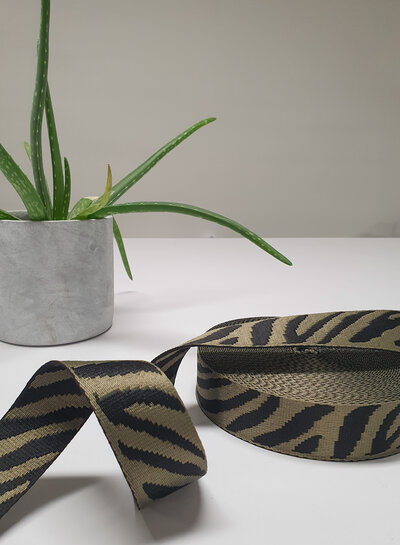 Tiger khaki bag strap - 38 mm