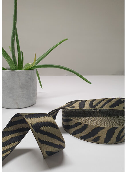 Tiger khaki bag strap - 38 mm