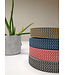 zwart en wit - chevron - tassenband 38 mm