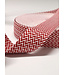 rood en wit - chevron - tassenband 38 mm