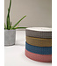 blauw en zwart - chevron - tassenband 38 mm