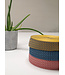blauw en zwart - chevron - tassenband 38 mm