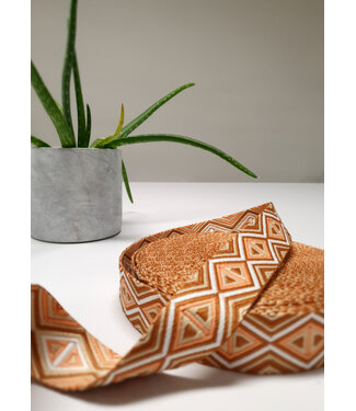 rust and salmon - tribal - bag strap 38 mm