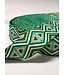 groen en beige - tribal - tassenband 38 mm