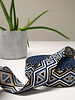blue and black - tribal - bag strap 38 mm