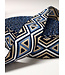 blauw en zwart - tribal - tassenband 38 mm