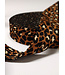 leopard tassenband bruin - 38 mm