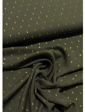 M. khakigroen touch of gold - geweven viscose