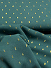 petrol green touch of gold - woven viscose