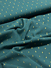petrol green touch of gold - woven viscose