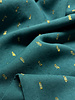 petrol green touch of gold - woven viscose