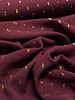 bordeaux touch of gold - woven viscose