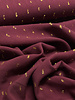 bordeaux touch of gold - woven viscose