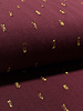 bordeaux touch of gold - geweven viscose