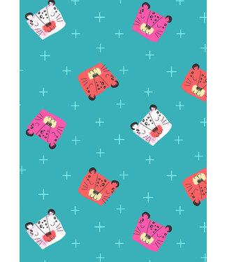 RJR Fabrics wilder ones - TIGER - cotton