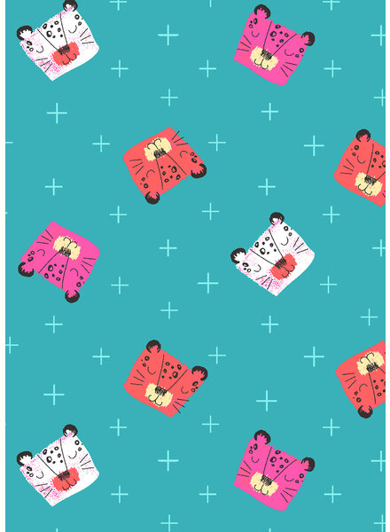 RJR Fabrics wilder ones - TIGER - katoentje