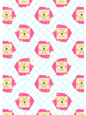 RJR Fabrics wilder ones - LION - cotton