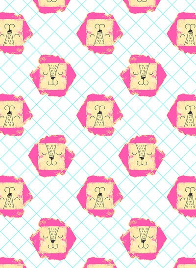 RJR Fabrics wilder ones - LION - cotton