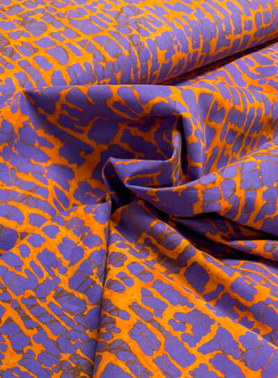 Diya light - lila en roest - prachtige batik katoen