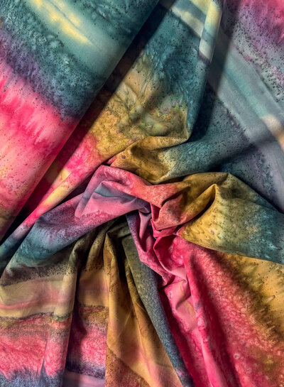 Shanti - multicolor - prachtige batik katoen