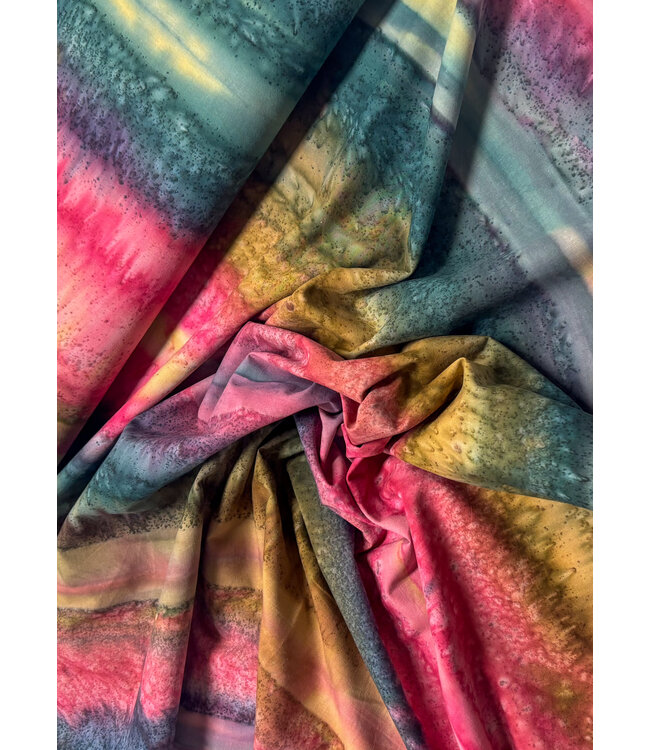 Shanti - multicolor - prachtige batik katoen