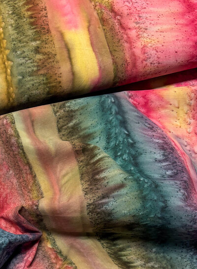 Shanti - multicolor - prachtige batik katoen